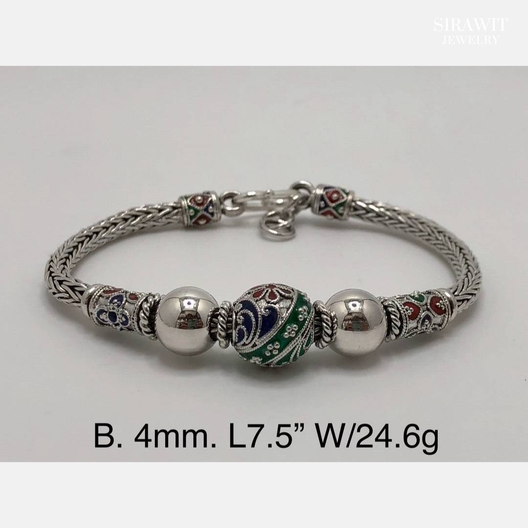 สร้อยข้อมือลงยาสุโขทัย